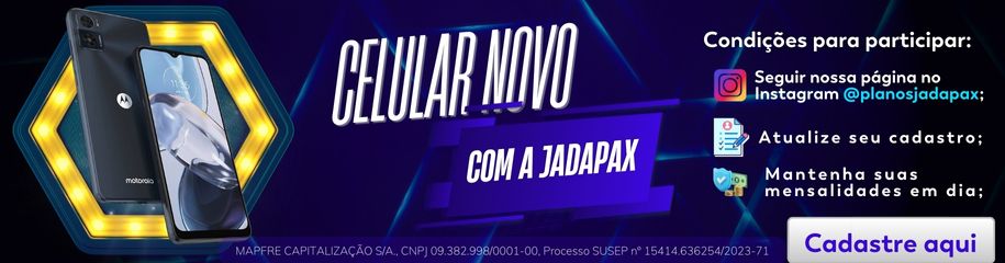 Celular novo com a Jadapax